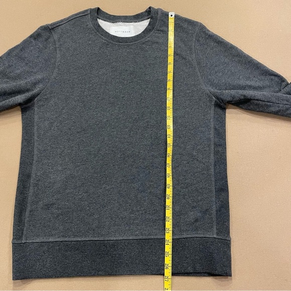 Men’s Mott & Bow French Terry Sweatshirt Hooper Charcoal Heather Size Medium - Picture 5 of 8